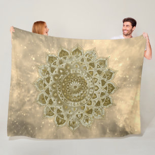Couverture Polaire Classique Mandala Inde Style 4