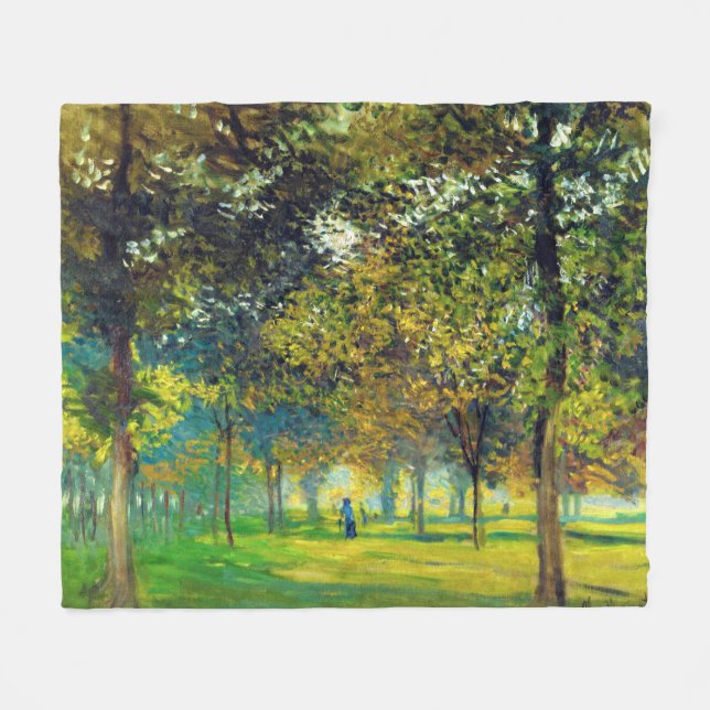 Couverture Polaire Claude Monet : Allee Du Champ De Foire (Devant (Horizontal))
