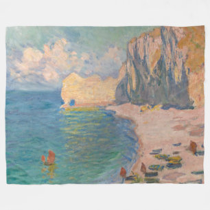 Couverture Polaire Claude Monet - Etretat : Plage et Falaise d'Amont