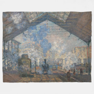 Couverture Polaire Claude Monet - La Gare Saint-Lazare