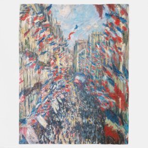 Couverture Polaire Claude Monet - La Rue Montorgueil - Paris