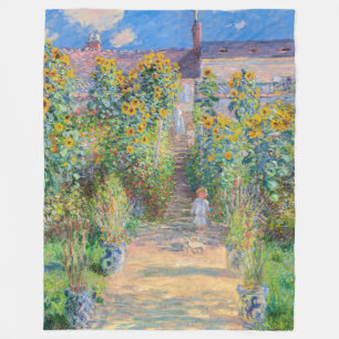 Couverture Polaire Claude Monet - Le jardin de l'artiste à Vetheuil