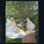 Couverture Polaire Claude Monet - Les femmes dans le jardin<br><div class="desc">Femmes dans le jardin / Femmes au jardin - Claude Monet,  Huile sur toile,  1866</div>