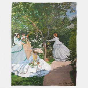 Couverture Polaire Claude Monet - Les femmes dans le jardin