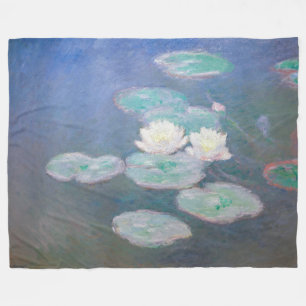 Couverture Polaire Claude Monet - Lys à eau, effet du soir