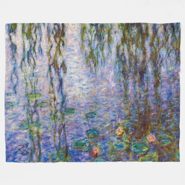 Couverture Polaire Claude Monet - Lys d'eau (Devant (Horizontal))