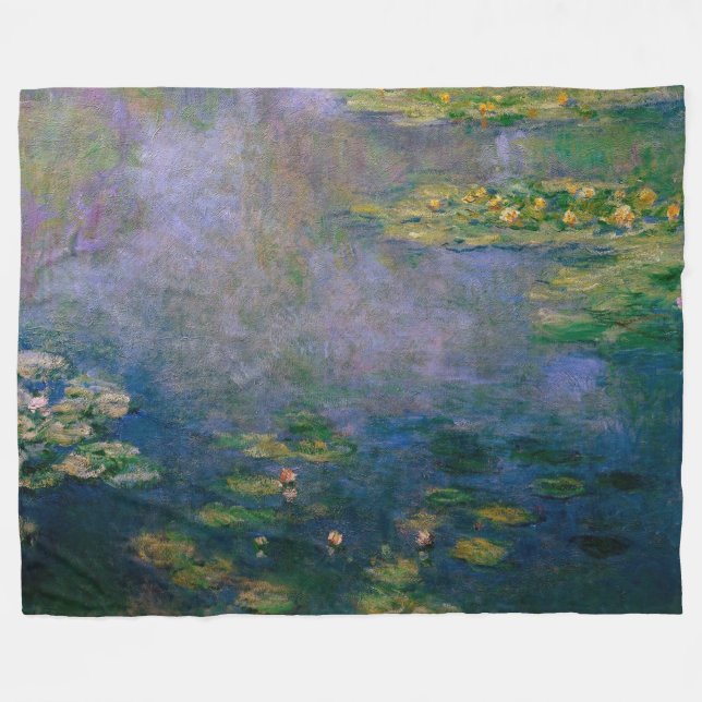 Couverture Polaire Claude Monet - Lys d'eau (Devant (Horizontal))