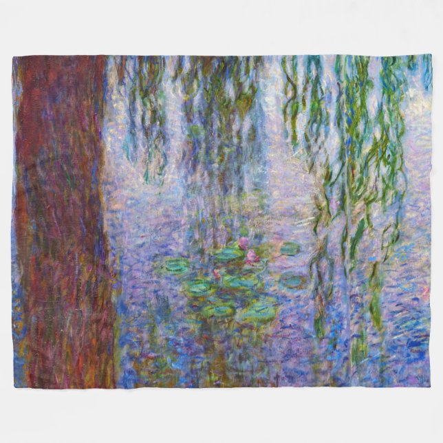 Couverture Polaire Claude Monet - Lys d'eau (Devant (Horizontal))