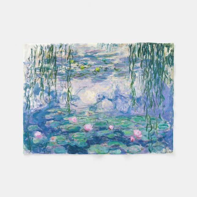 Couverture Polaire CLAUDE MONET - nénuphars (Devant (Horizontal))