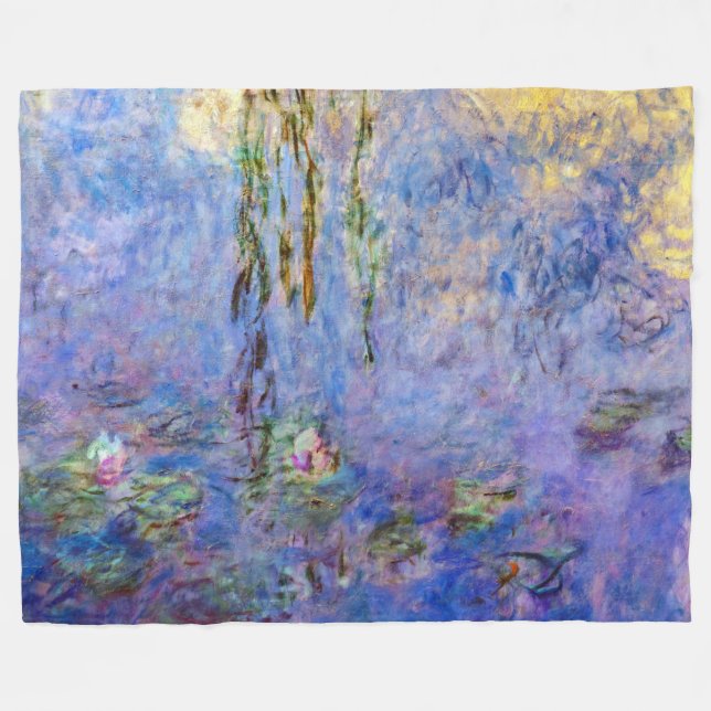 Couverture Polaire Claude Monet - Nymphéas (Devant (Horizontal))