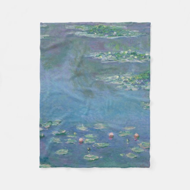 Couverture Polaire Claude Monet - Nymphes d'eau (Devant)