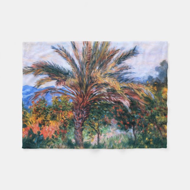 Couverture Polaire Claude Monet : Palmier chez Bordighera (Devant (Horizontal))