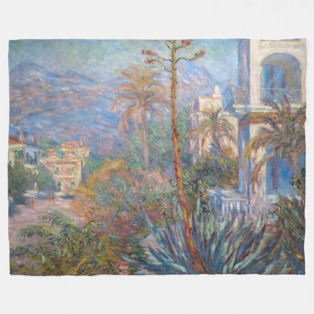 Couverture Polaire Claude Monet - Villas à Bordighera (Devant (Horizontal))