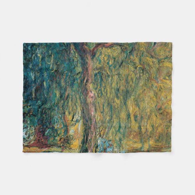 Couverture Polaire Claude Monet - Willow Weeping (Devant (Horizontal))