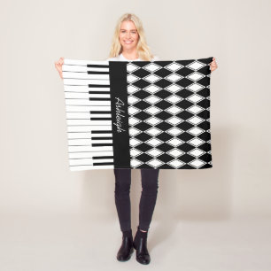 Couverture Polaire Clés personnalisées et diamants de piano