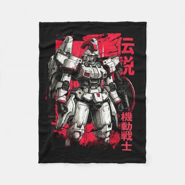 Couverture Polaire Clic Japanese Legendary Mecha Warrior Robot  (Devant)