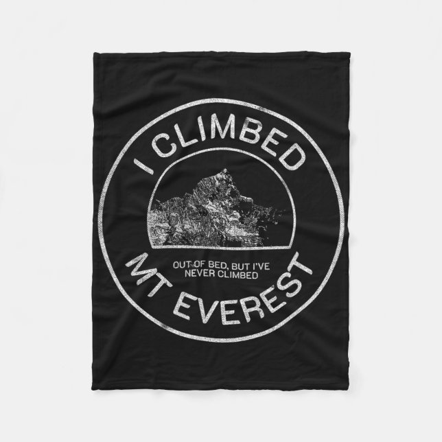 Couverture Polaire Climber de Meme Drôle - Randonnée - J'ai Escaladé  (Devant)