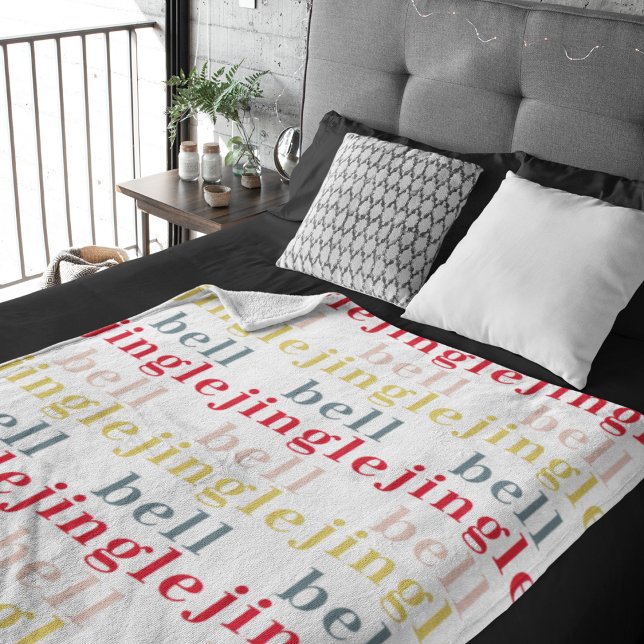 Couverture Polaire Cloche de jingle colorée moderne (Créateur téléchargé)