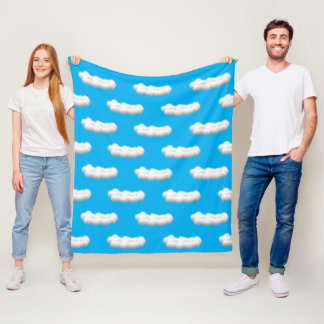 Couverture Polaire clouds Fleece Blanket
