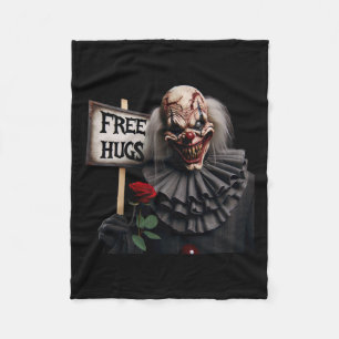Couverture Polaire Clown d'horreur Gratuit Hugs Valentine Halloween H