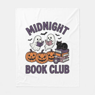 Couverture Polaire Club de lecture de minuit Design de lecture d'Hall