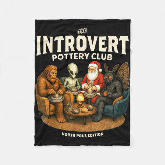Couverture Polaire Club de poterie pour introvertis Cadeau drôle de N