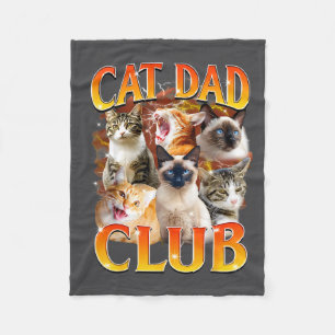 Couverture Polaire Club Papa Chat Drôle La Vie Est Meilleure Avec Les