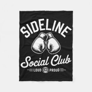 Couverture Polaire Club social de bord de boxe Mma bruyant et fier Ch