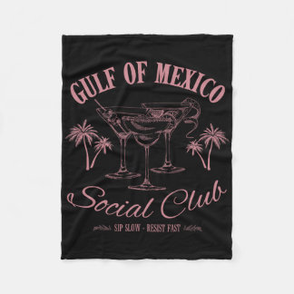 Couverture Polaire Club Social Du Golfe Du Mexique - Cocktai De Style