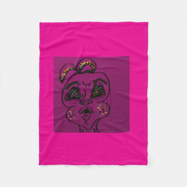 Couverture Polaire Clueless Bunny Fleece Blanket (Devant)