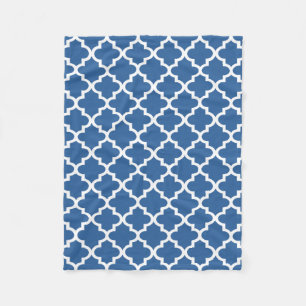 Couverture Polaire Cobalt Bleu clair Trellis Marocain