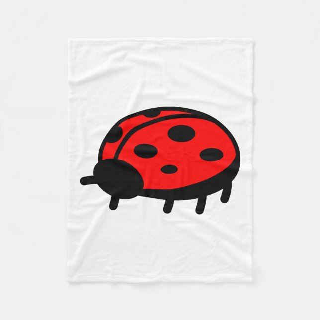 Couverture Polaire Coccinelle (Devant)