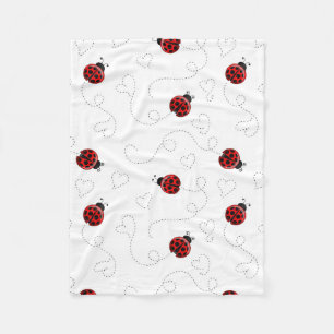 Couverture Polaire Coccinelle Rouge Coléoptère Amoureux des Insectes 