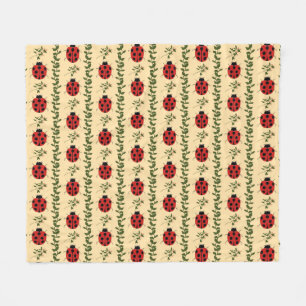 Couverture Polaire Coccinelles au soleil