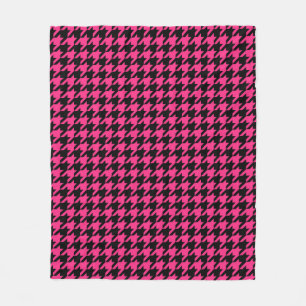 Couverture Polaire Coche de pied de chemise rose noir