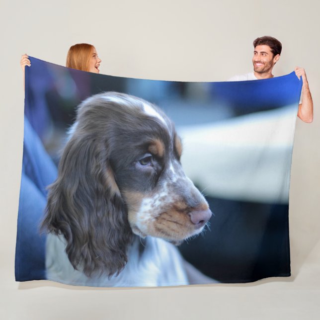 COUVERTURE POLAIRE COCKER SPANIEL (En situation)