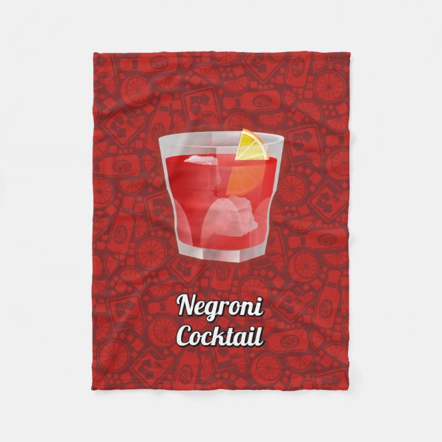 Couverture Polaire Cocktail Negroni (Devant)