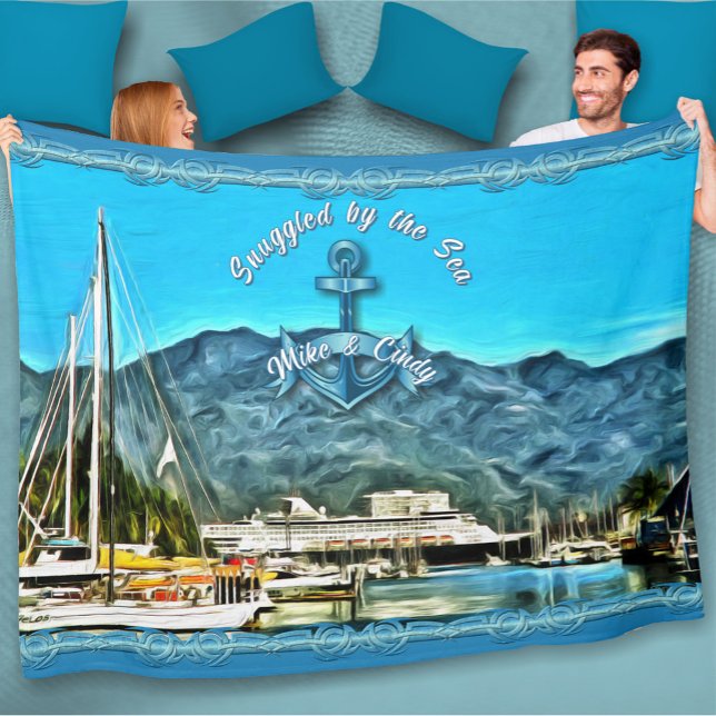 Couverture Polaire Cocooné par la mer Marina Vallarta 0946  (Créateur téléchargé)