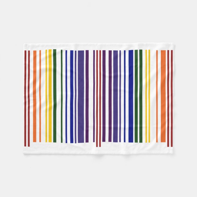 Couverture Polaire Code barre double arc-en-ciel (Devant (Horizontal))