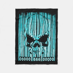 Couverture Polaire Code barres astral 666 de démon