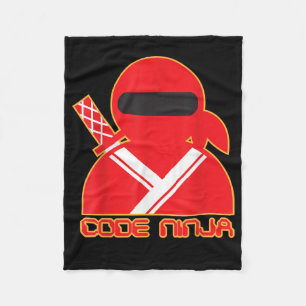 Couverture Polaire Code Ninja Computer Coding Engineer Funny Lovers