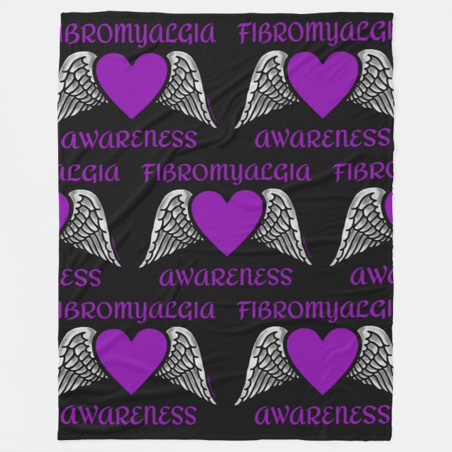 Couverture Polaire Coeur/ailes...Fibro (Devant)
