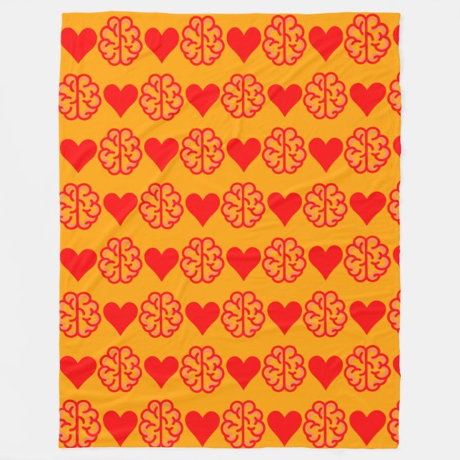 Couverture Polaire Coeur et esprit (Devant)