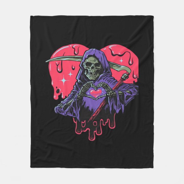 Couverture Polaire Coeur Mains Reaper Classique (Devant)