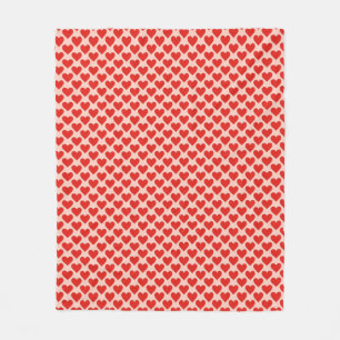 Couverture Polaire Cœur rouge traditionnel de la Saint-Valentin