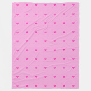Couverture Polaire Cœurs d'amour - Motif sans couture 14