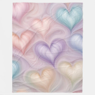 Couverture Polaire Coeurs Gossamer
