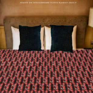 Couverture Polaire Coeurs sur le tableau de bord