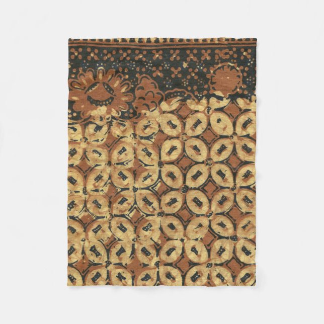 Couverture Polaire Coffee Bean Earthy Boho Rustique (Devant)