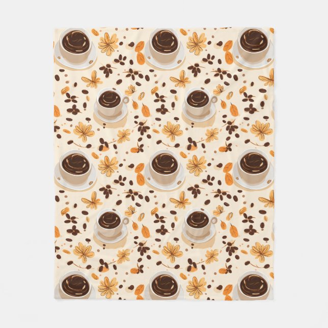 Couverture Polaire Coffee Mug & Bean Fleece Blanket (Devant)